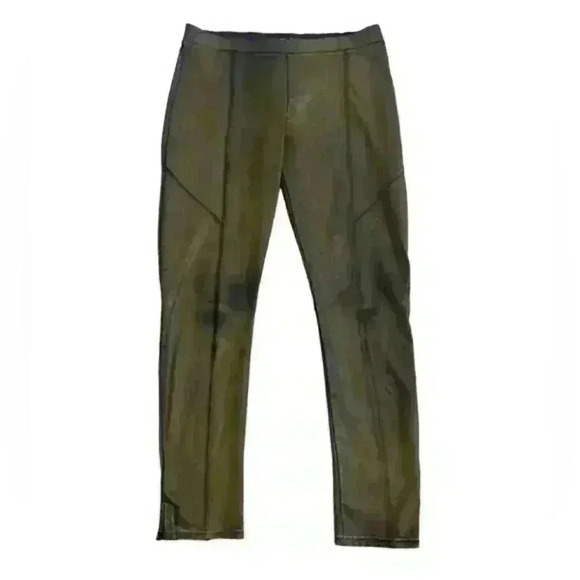 Zara Woman Brown Distressed Elastic Waist Leggings Size Large - Picture 1 of 9